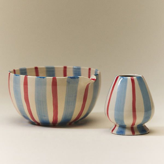 Ceramic Matcha Bowl & Holder