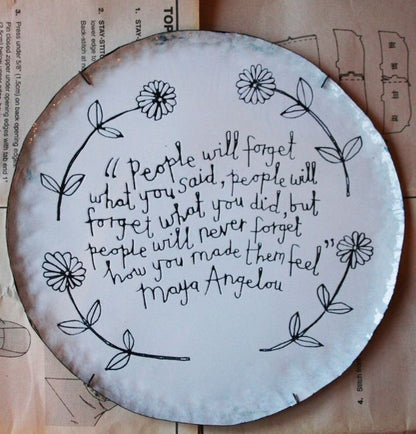 Make a Ceramic Gratitude Plate