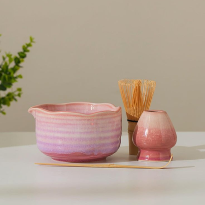 Ceramic Matcha Bowl & Holder