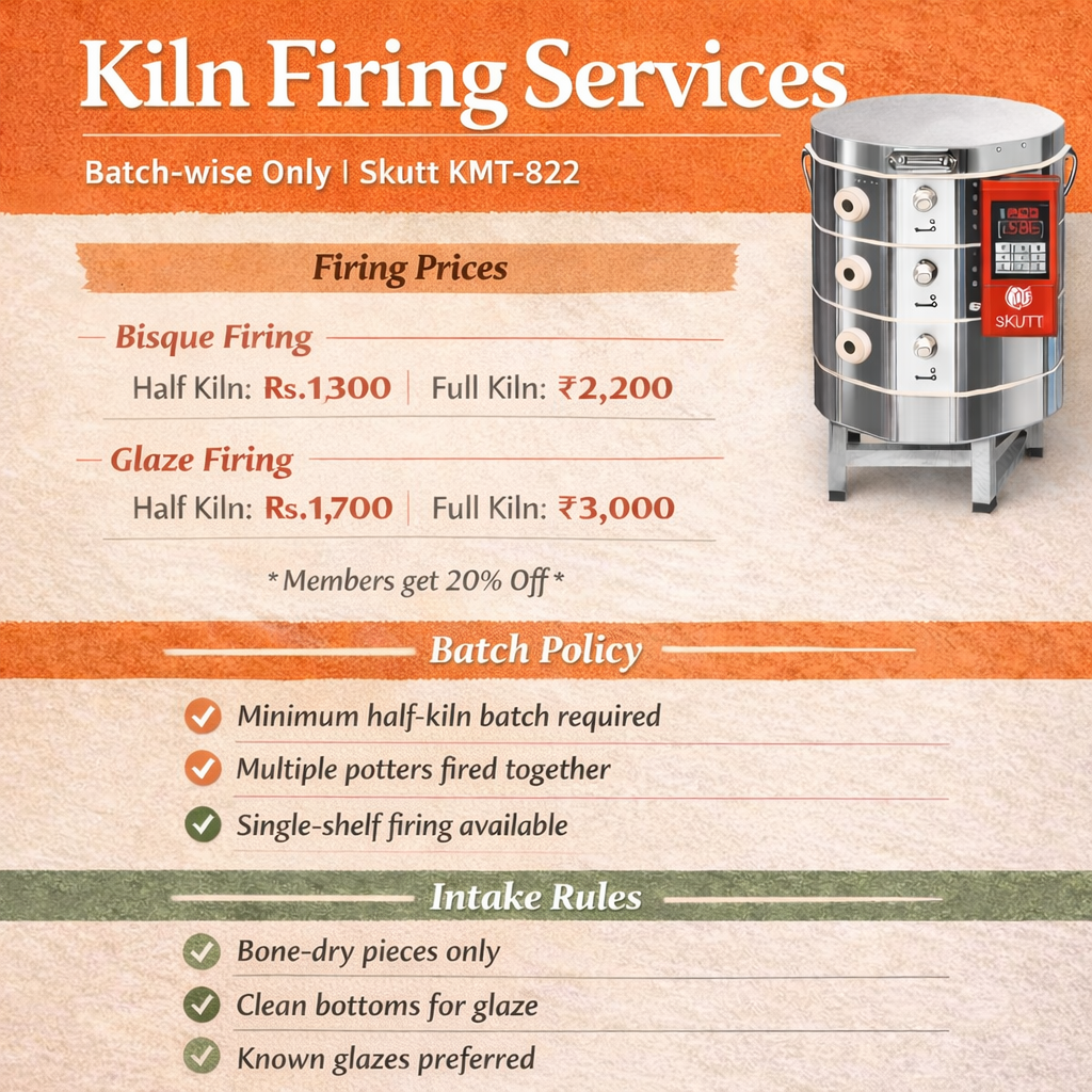 Book a Pottery Firing Services